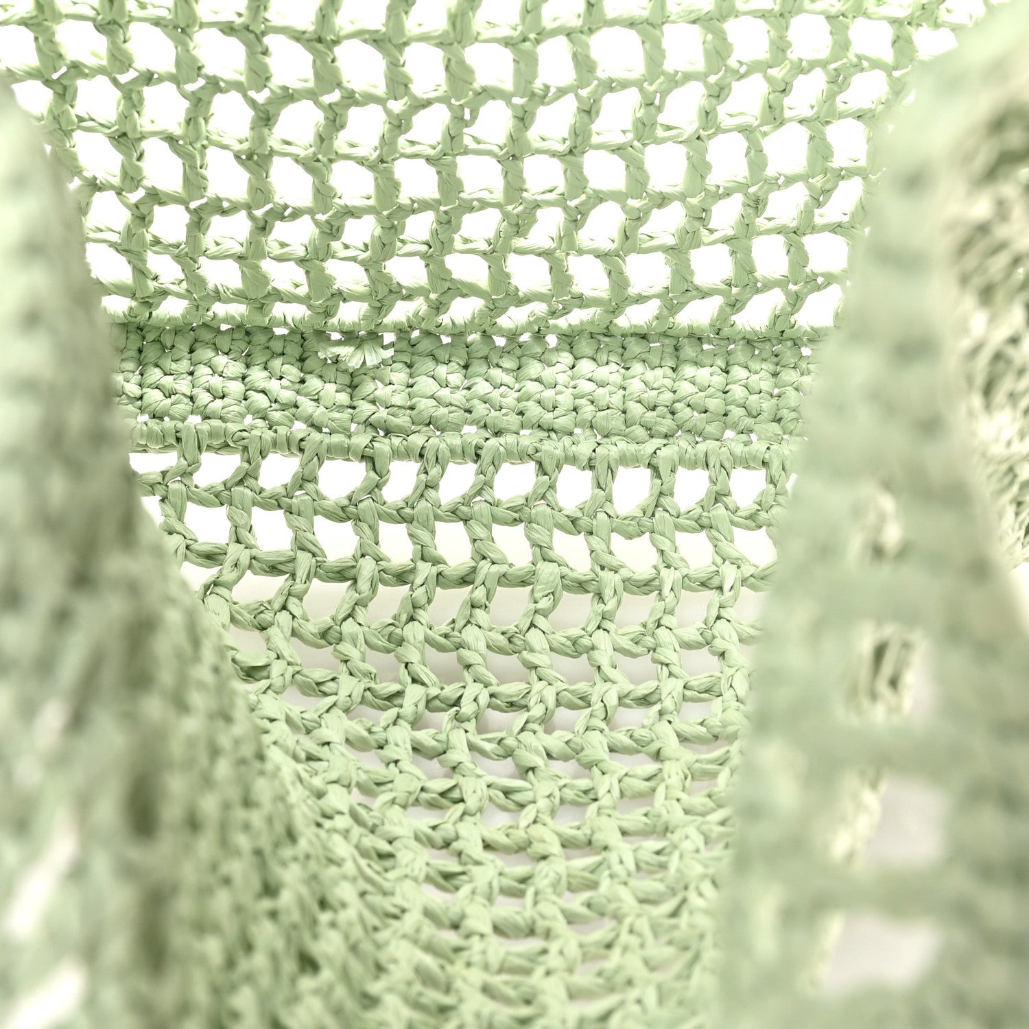Prada Mint Green Raffia Tote