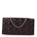 Dior Burgundy Cannage Patent Pouch