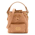 Dior Caro Quilted Bucket Bag
