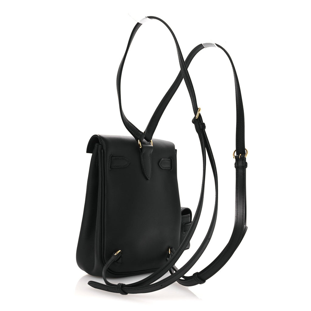 Hermes Black Kelly Depeche Backpack