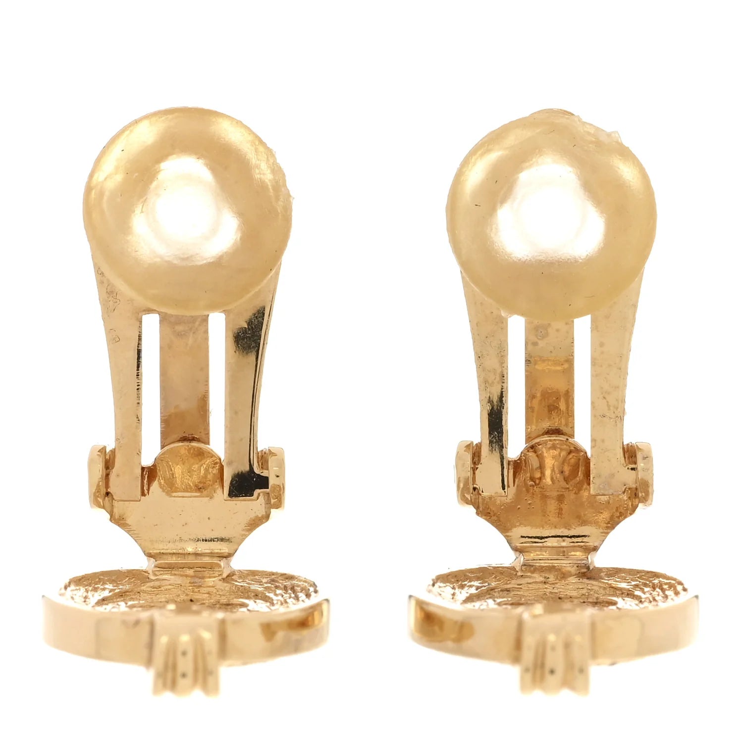 Dior Gold-Tone Crystal Logo Earrings