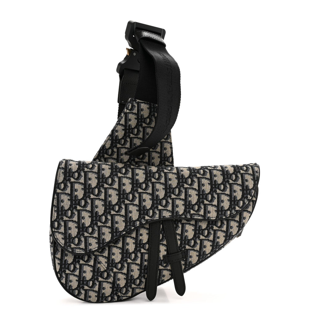 Dior Oblique Jacquard Saddle Bag