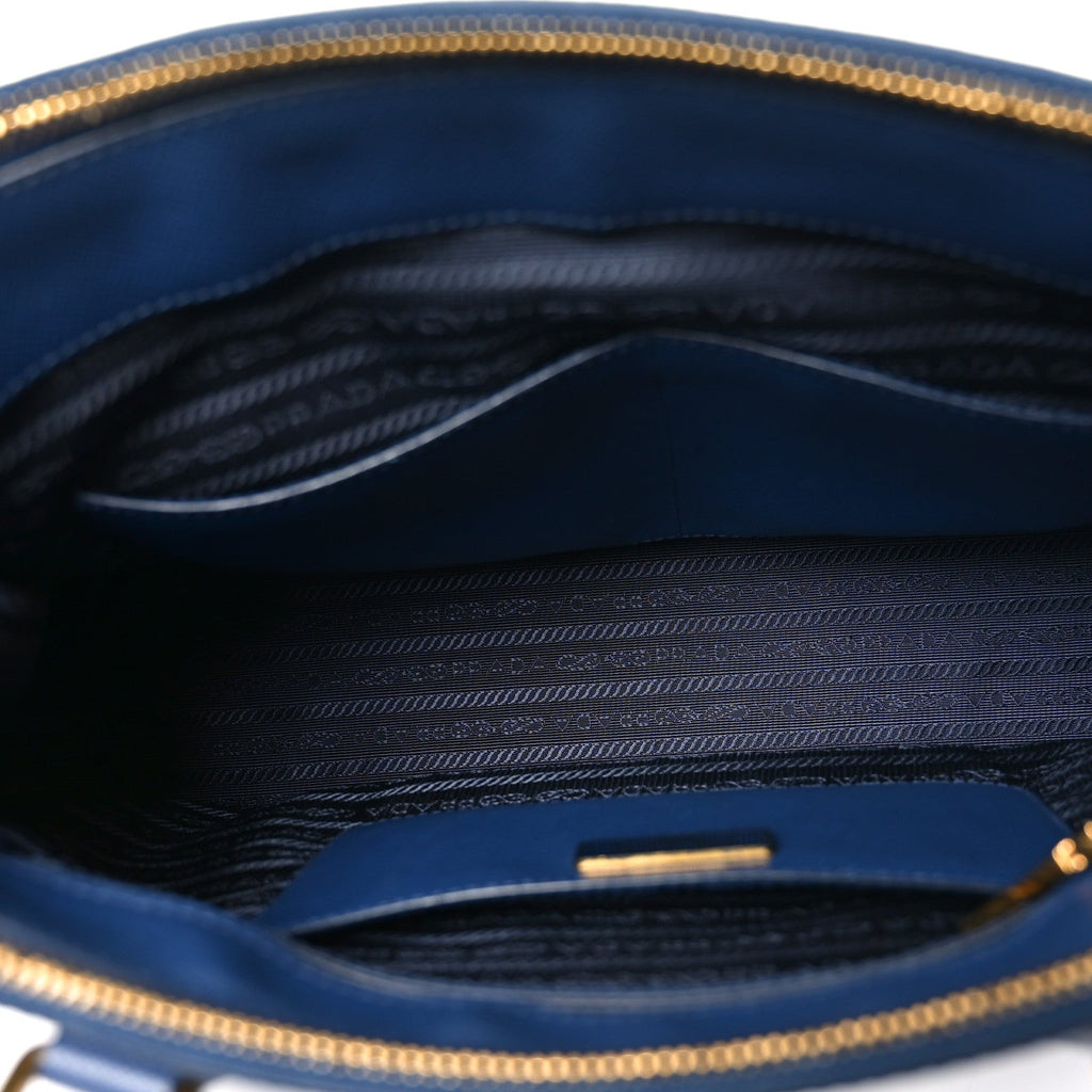 Prada Blue Saffiano Galleria Tote