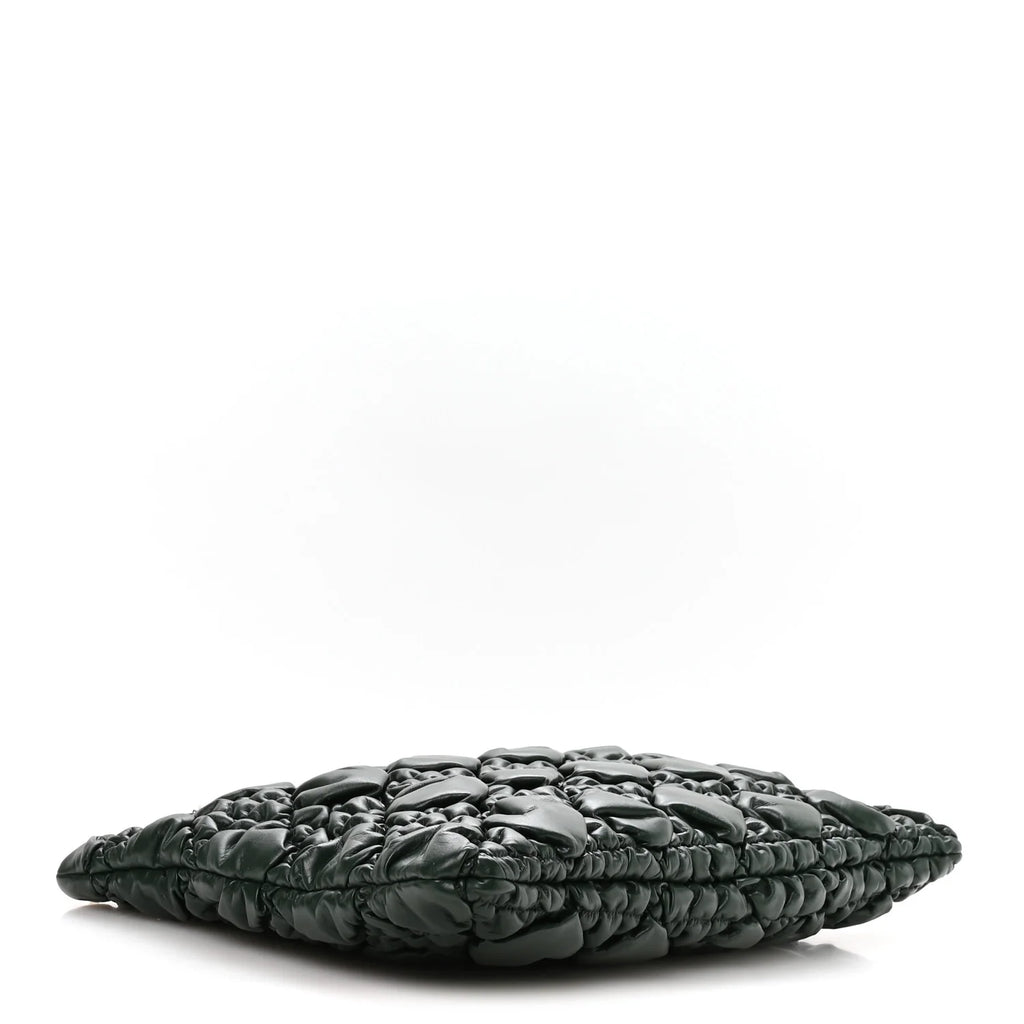 Dior Green Quilted Bubble Tote