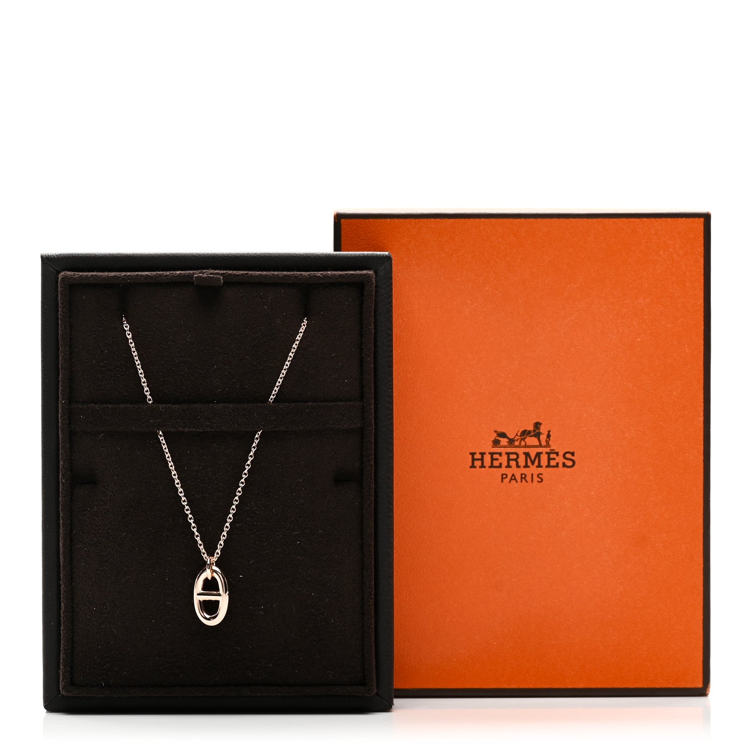 Hermes Rose Gold Farandole Necklace