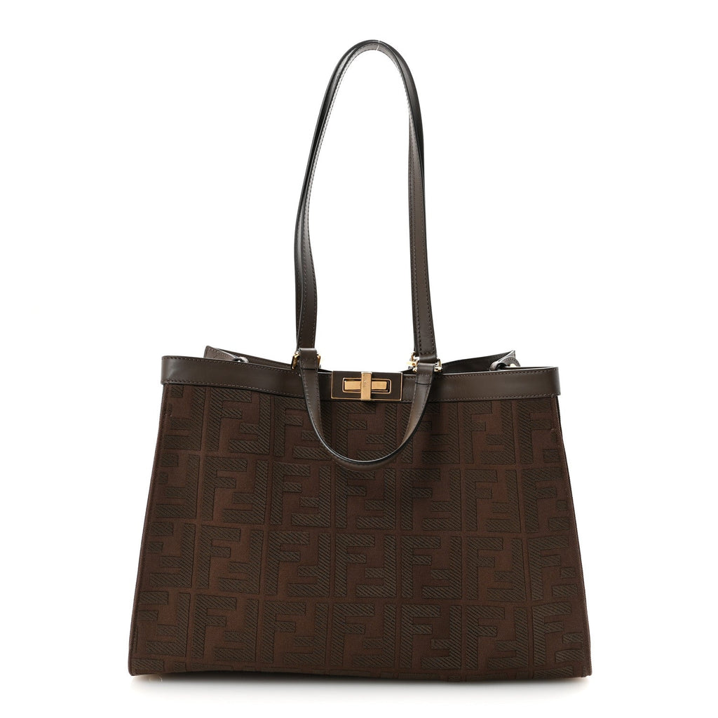 Fendi Brown FF Monogram Peekaboo