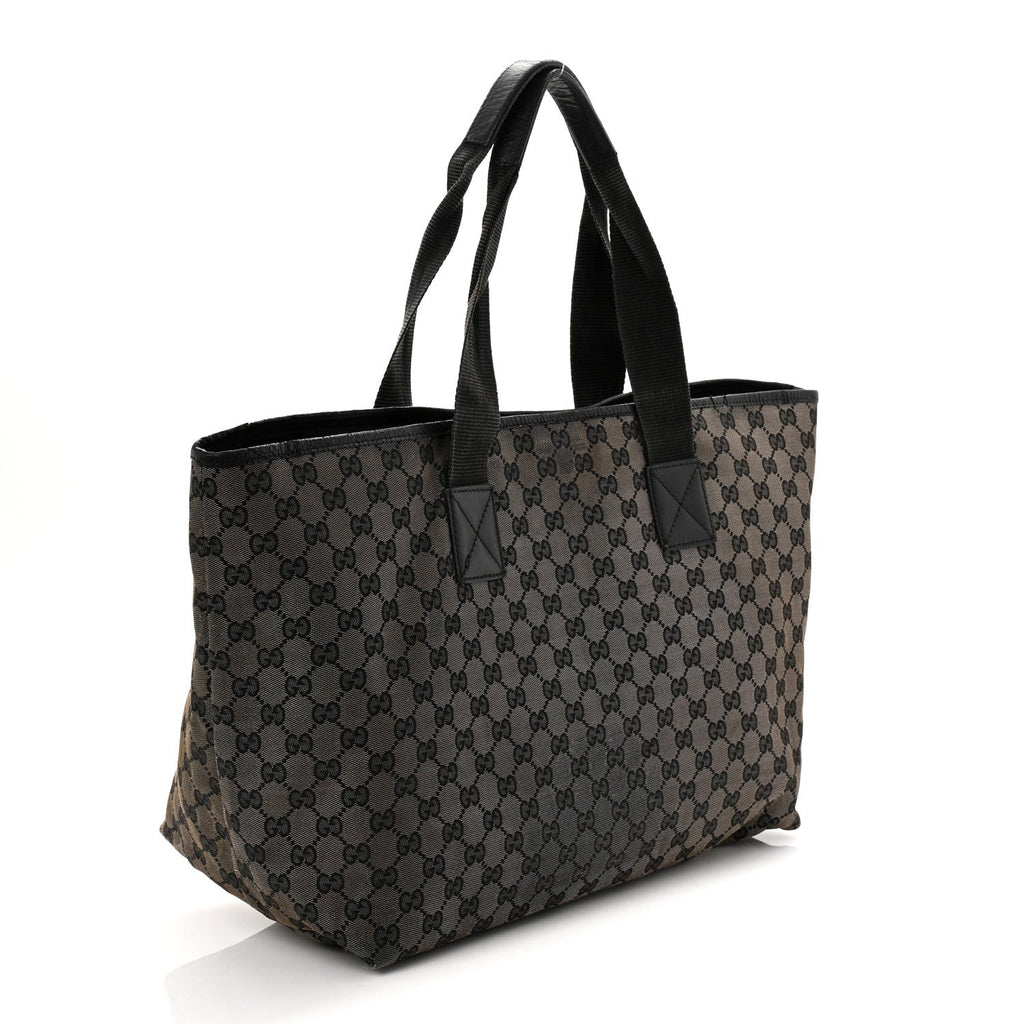 Gucci Black GG Canvas Tote