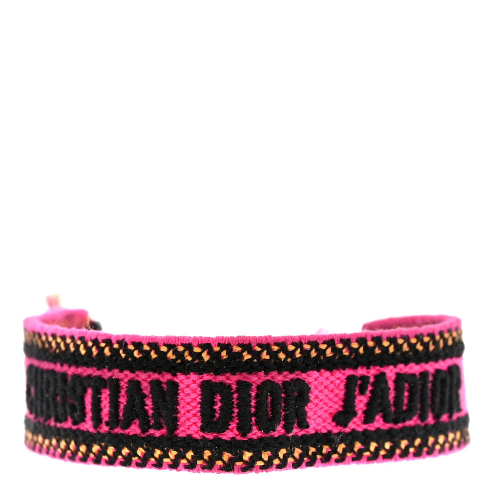Dior Pink J'Adior Woven Bracelet