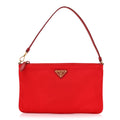 Prada Red Nylon Pouch Bag