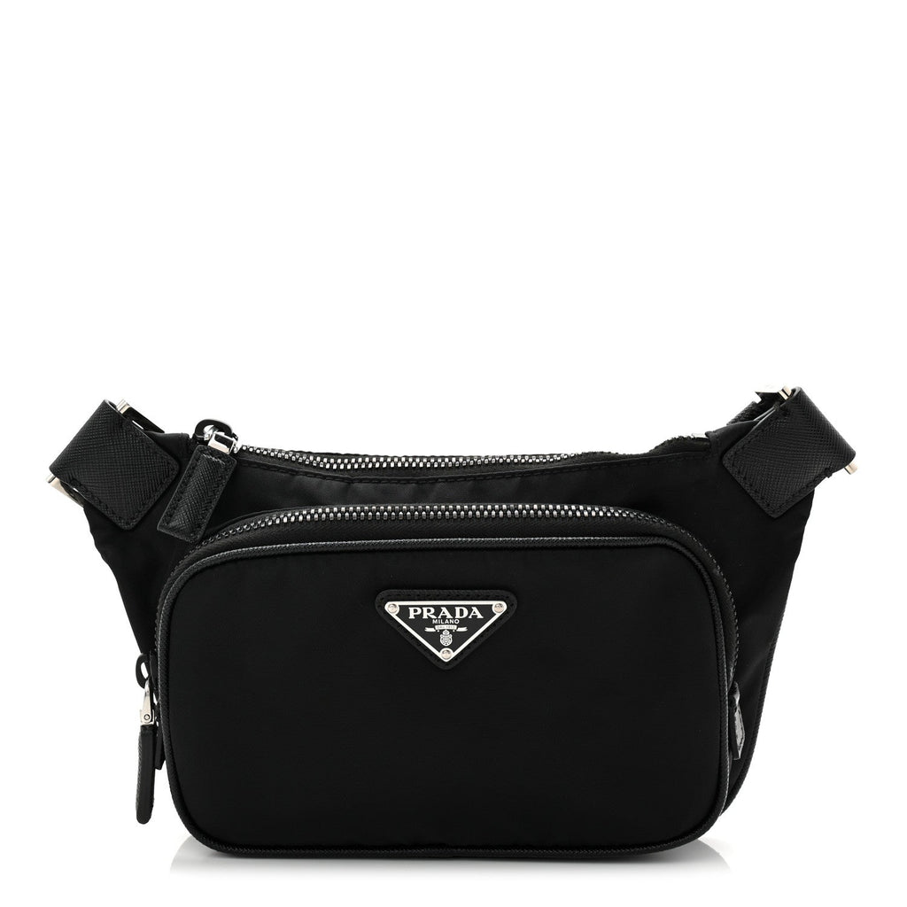 Prada Black Nylon Belt Bag