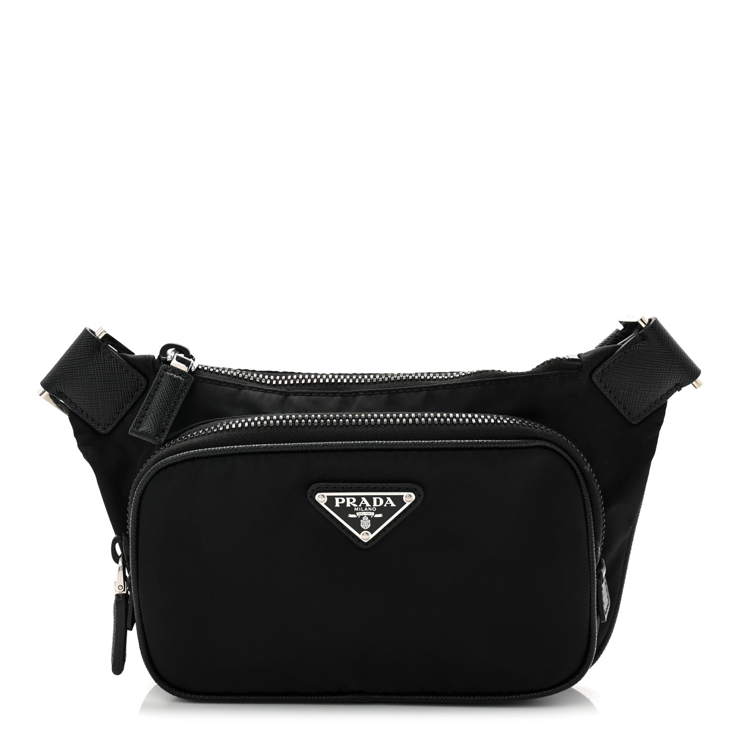 Prada Black Nylon Belt Bag