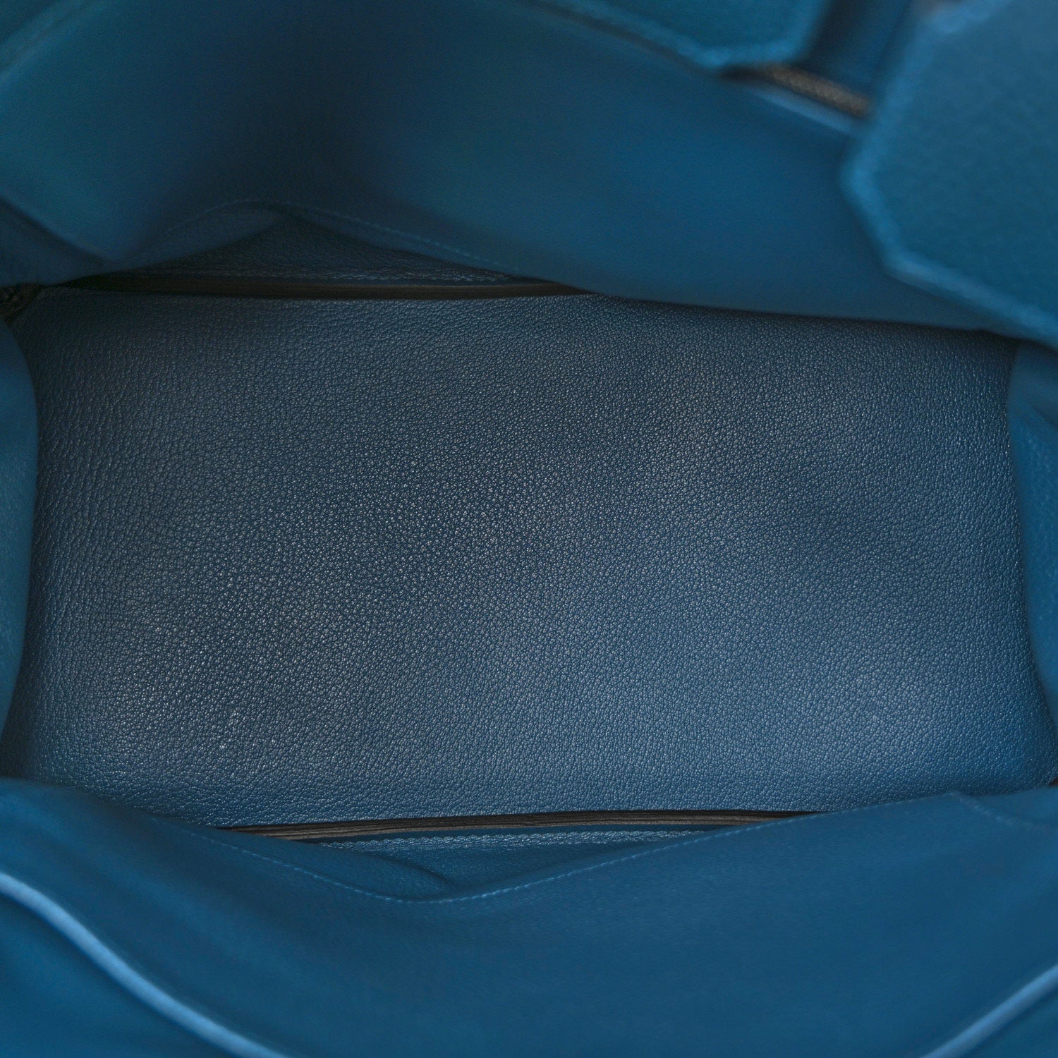 Hermes Birkin Blue Grained Handbag