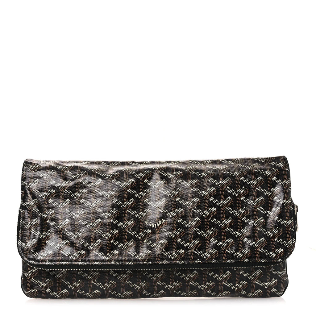 Goyard Black Goyardine Sainte-Marie Clutch