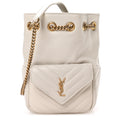 Saint Laurent Cream Joe Bucket Bag