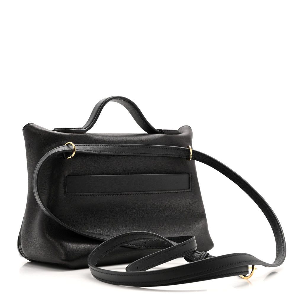 Hermes Black Croc 24/24 Bag