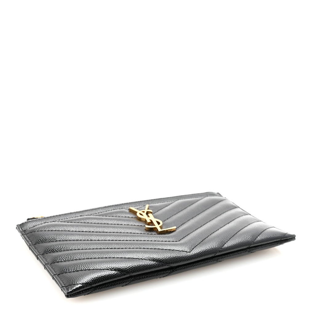 Saint Laurent Black Quilted Pouch
