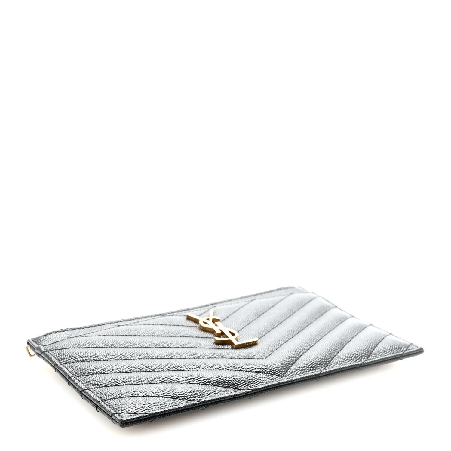 Saint Laurent Black Monogram Pouch