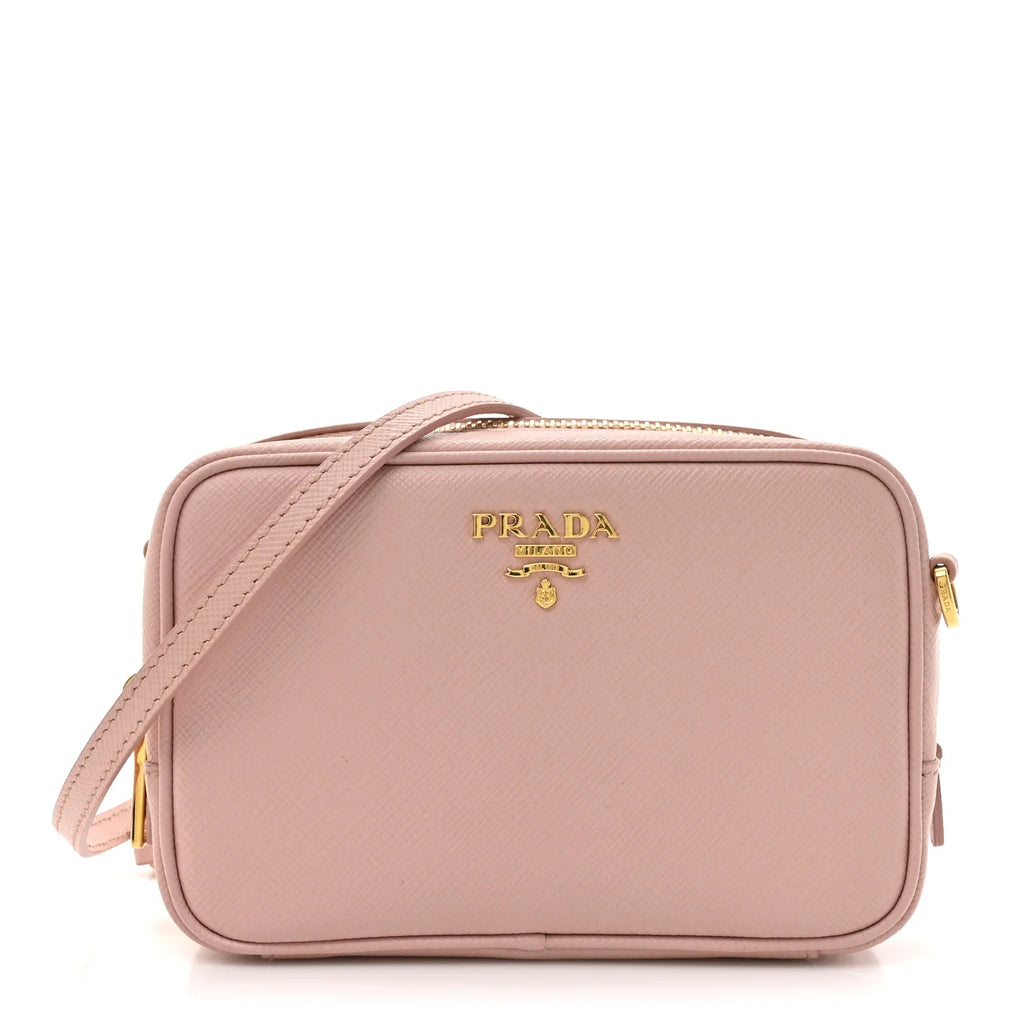 Prada Pink Saffiano Leather Crossbody