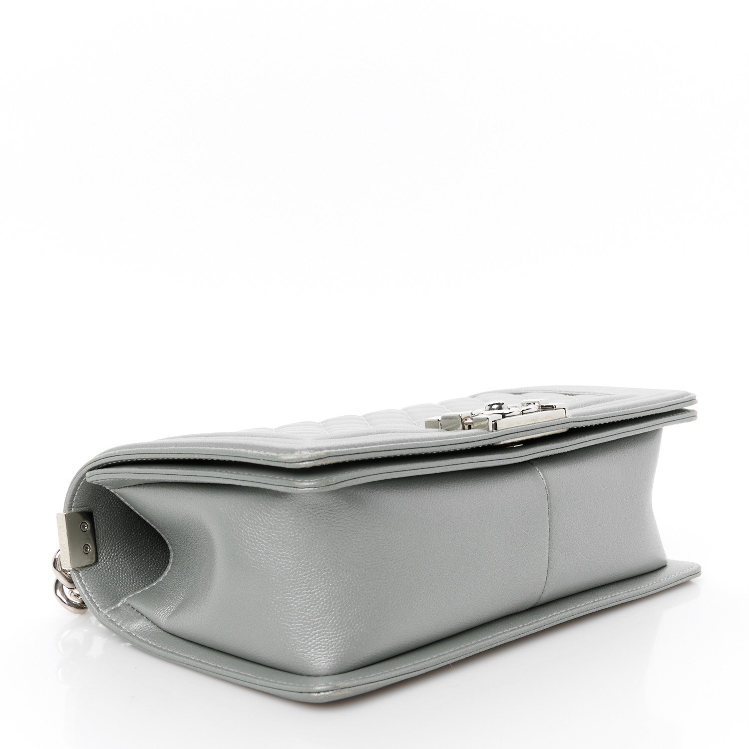 Chanel Metallic Silver Boy Bag