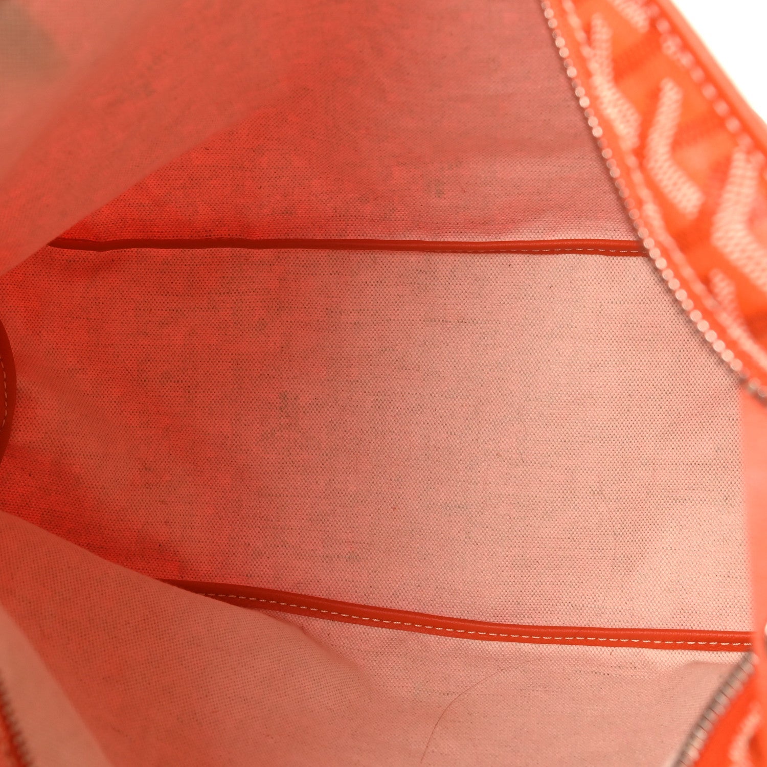 Goyard Orange Goyardine Fidji Bag