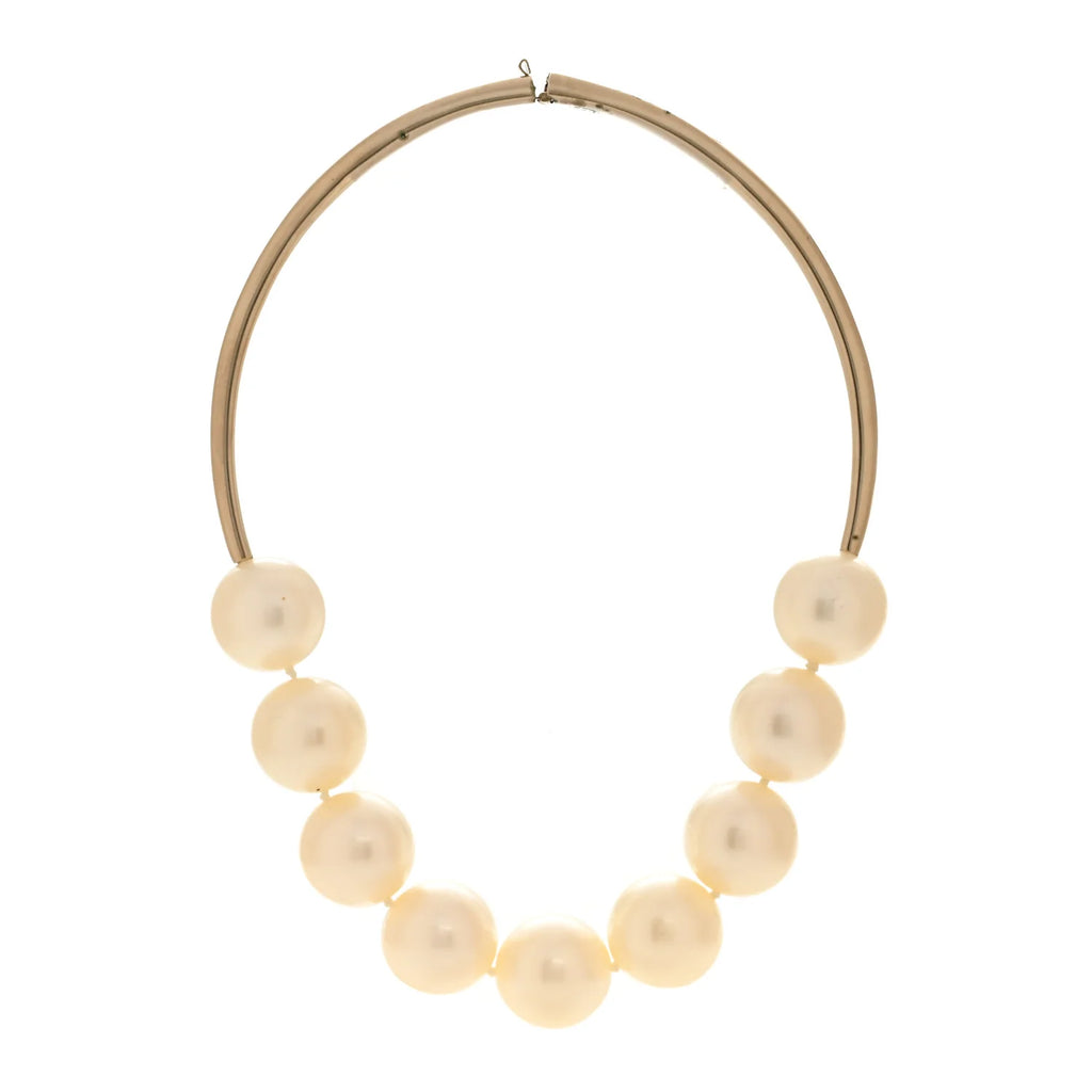 Chanel Gold Oversized Pearl Choker