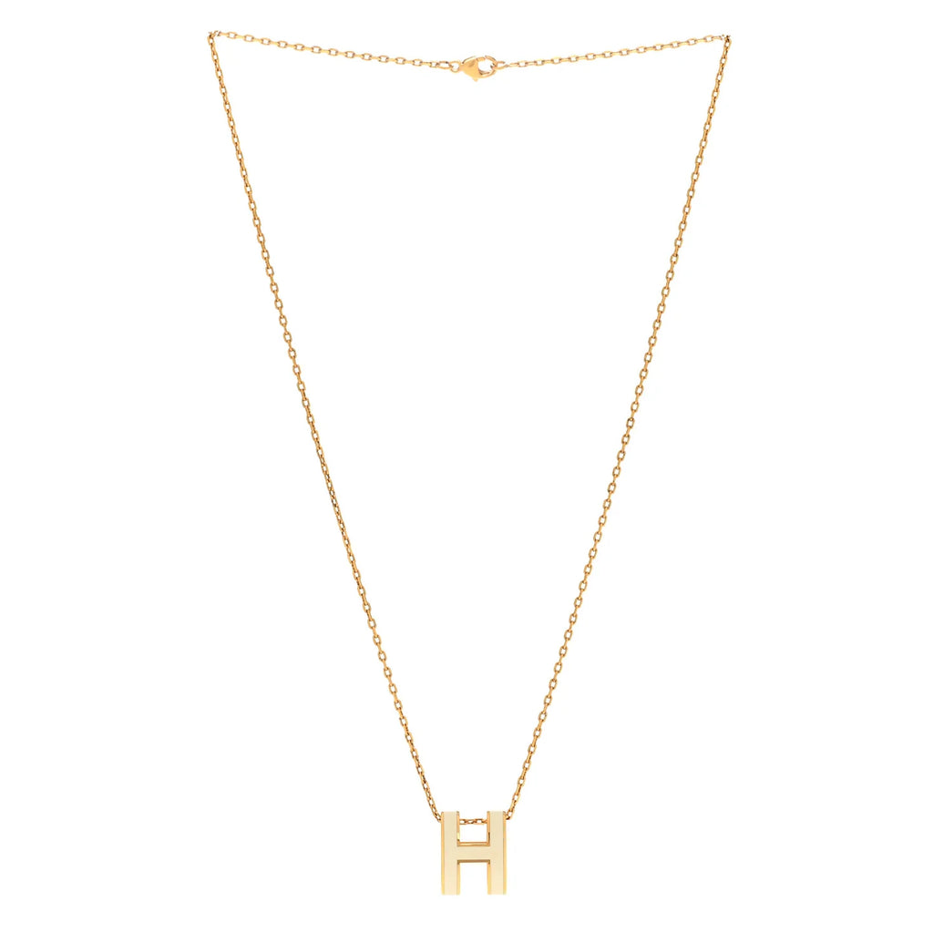 Hermes Gold Pop H Necklace