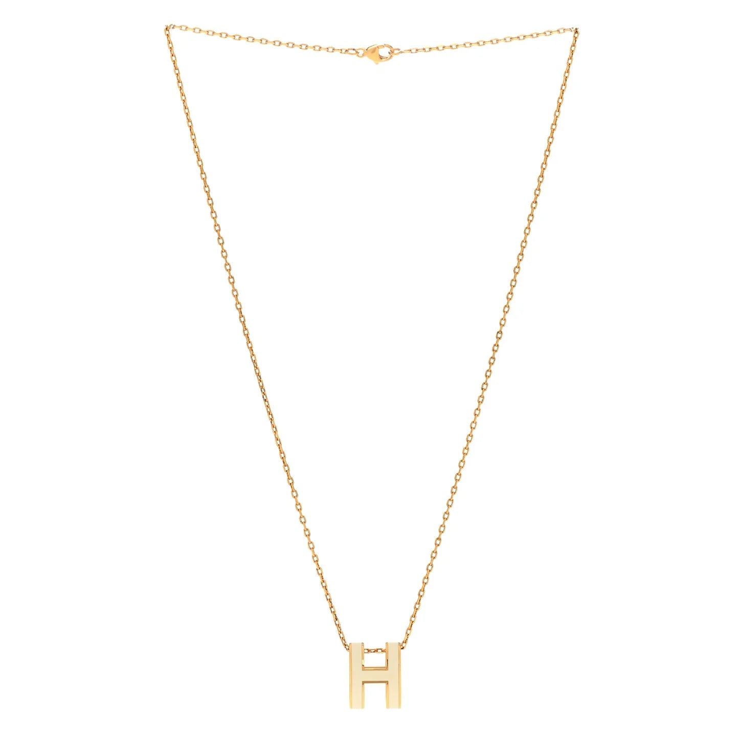 Hermes Gold Pop H Necklace