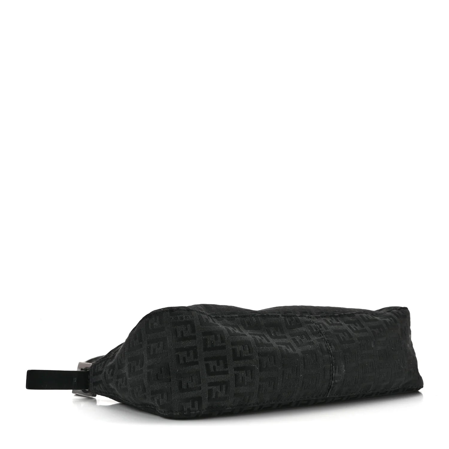 Fendi Black Zucca Monogram Baguette