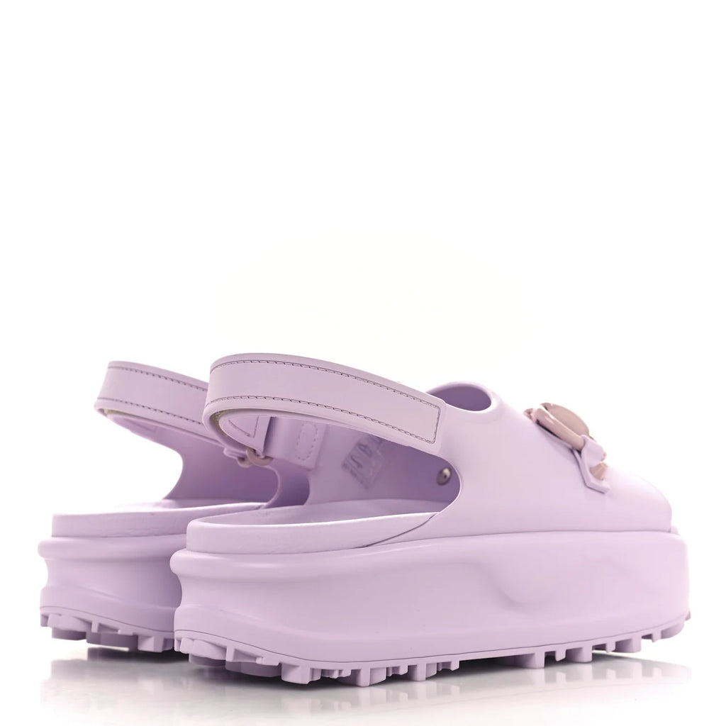 Gucci Lilac Rubber Horsebit Sandals