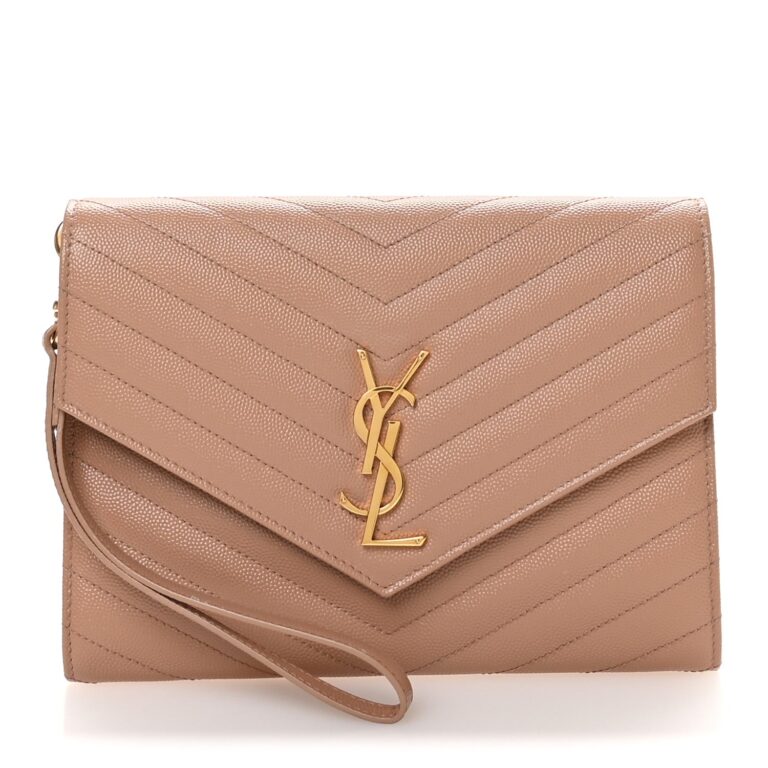 Saint Laurent Beige Quilted Bag