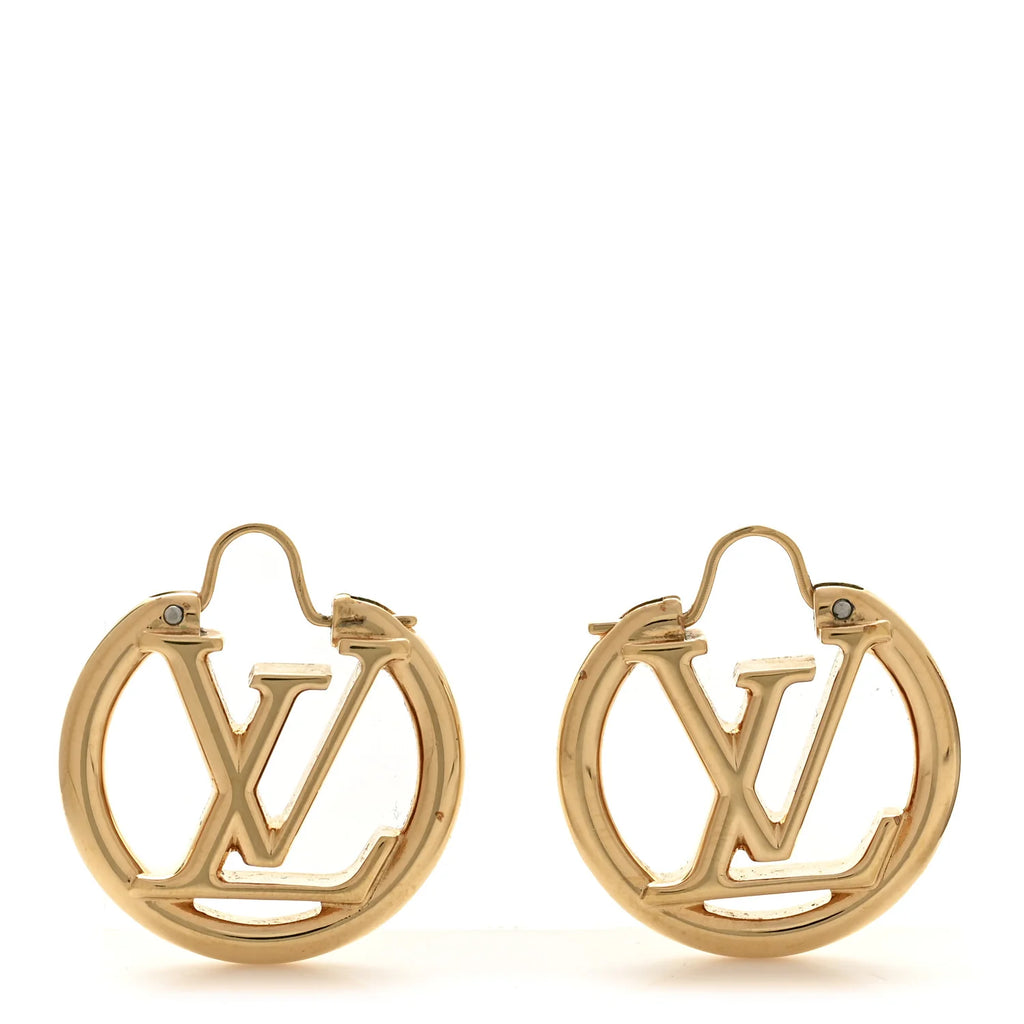 Louis Vuitton Gold Circle Earrings