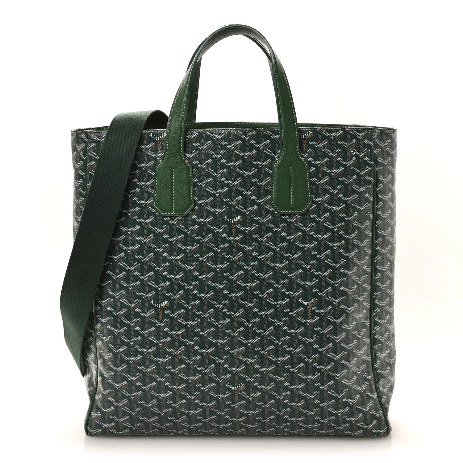 Goyard Green Goyardine Voltaire Tote