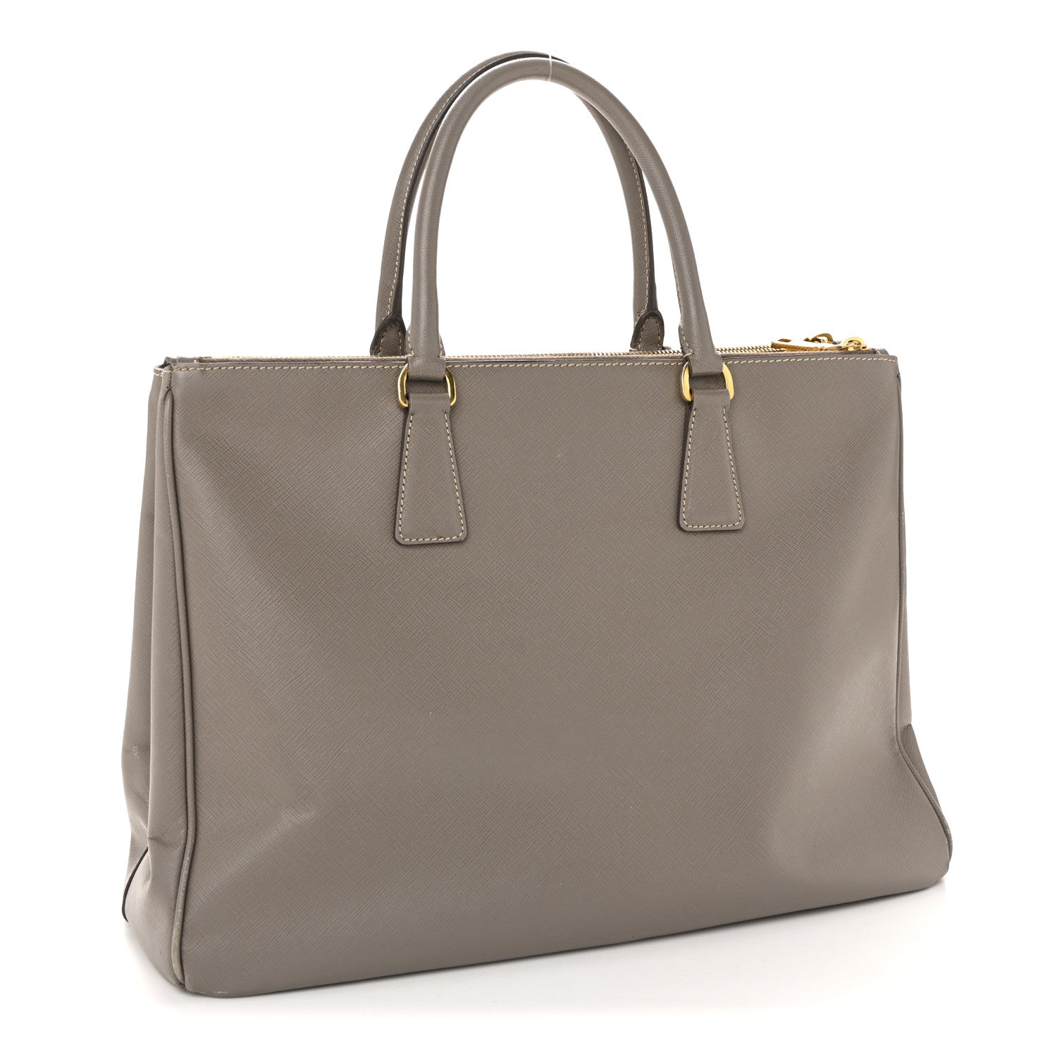 Prada Grey Saffiano Galleria Tote