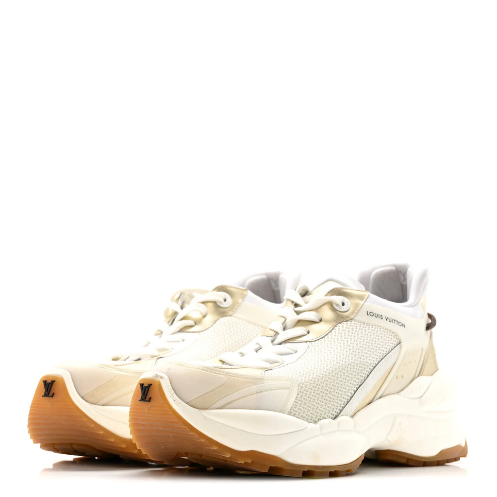 Louis Vuitton White Run 55 Sneakers
