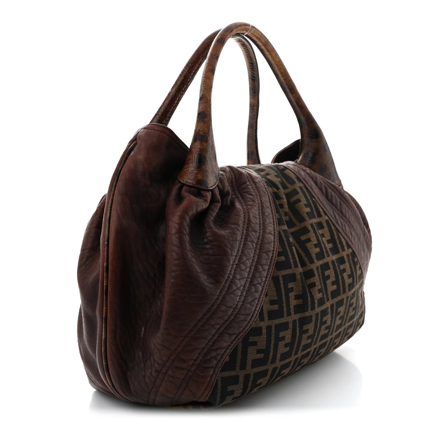 Fendi Brown Zucca Spy Bag