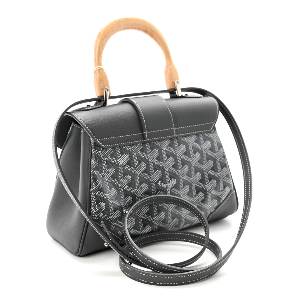 Goyard Grey Goyardine Saigon Handbag