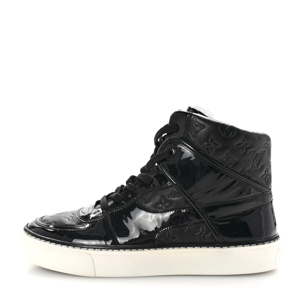 Louis Vuitton Black Monogram High-Top