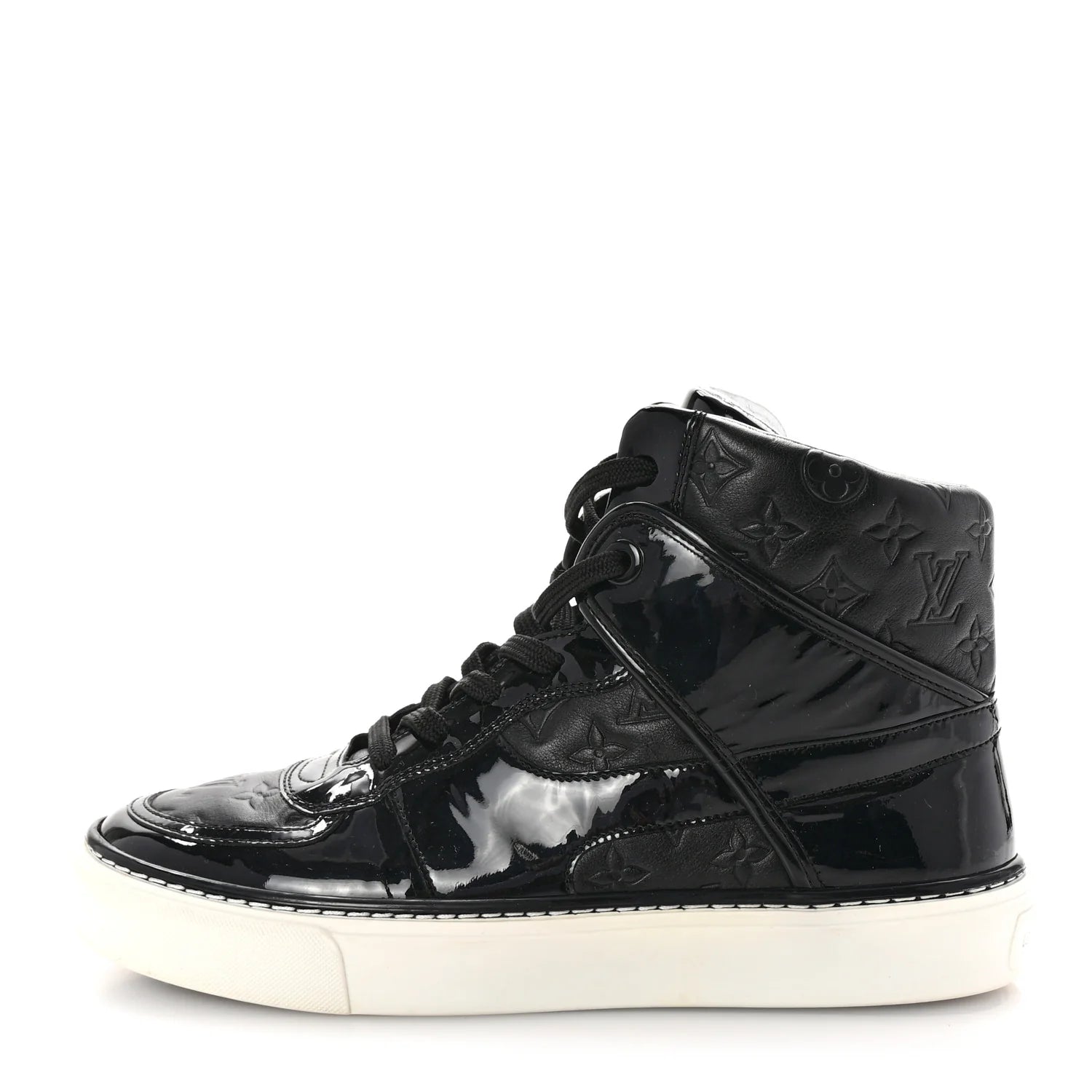 Louis Vuitton Black Monogram High-Top