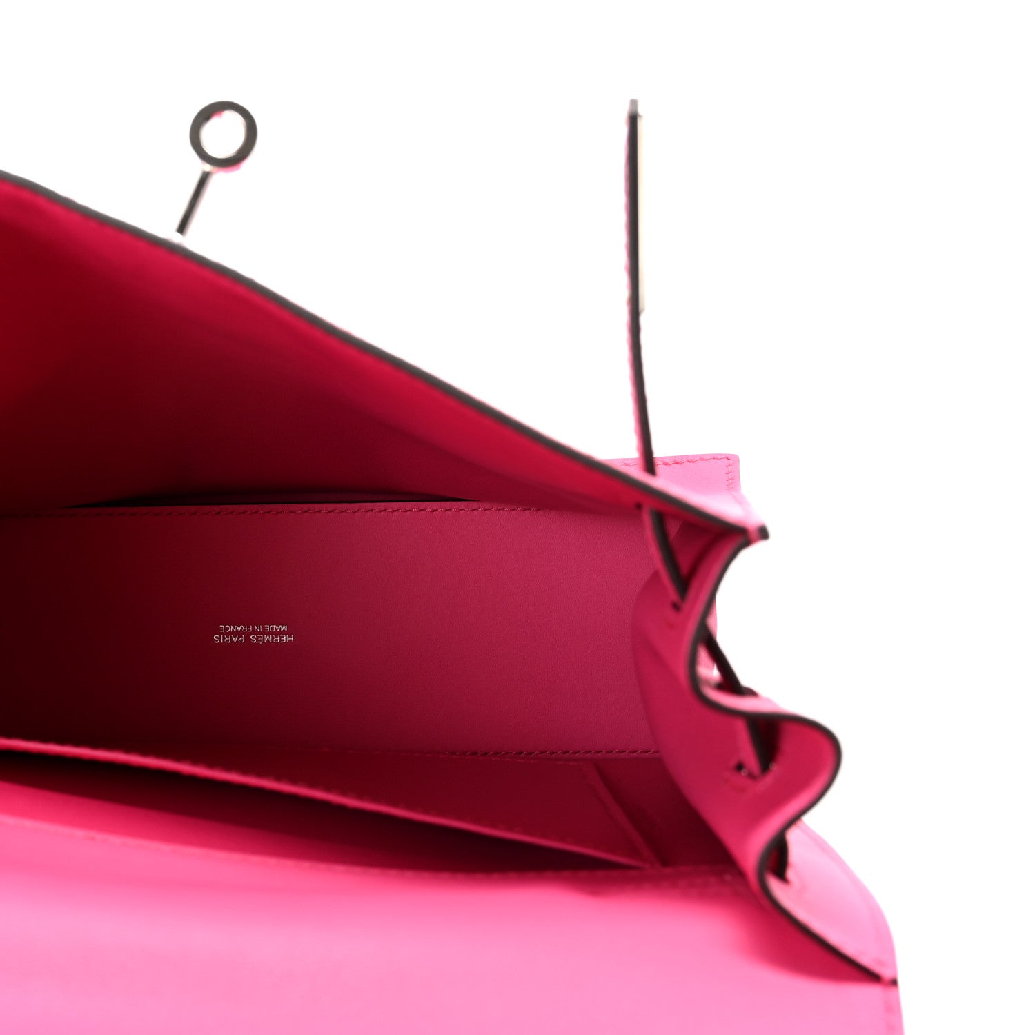Hermes Pink Leather Kelly Danse