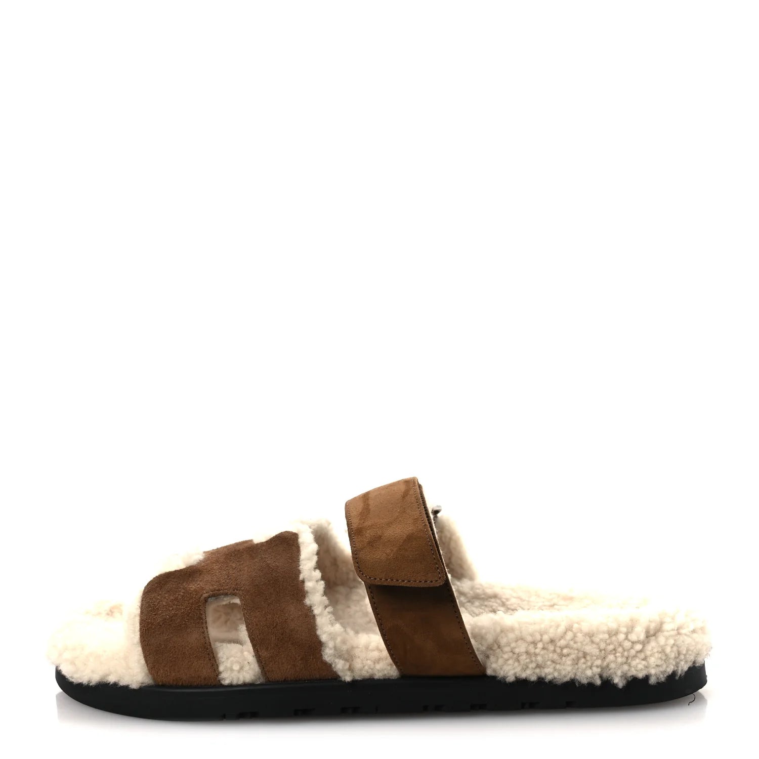 Hermes Brown Suede Shearling Chypre