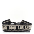 Dior Black Woven Logo Bracelet
