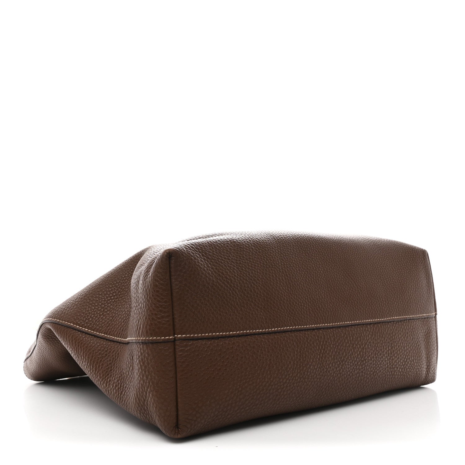Prada Brown Grained Leather Tote