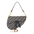 Dior Blue Oblique Jacquard Saddle