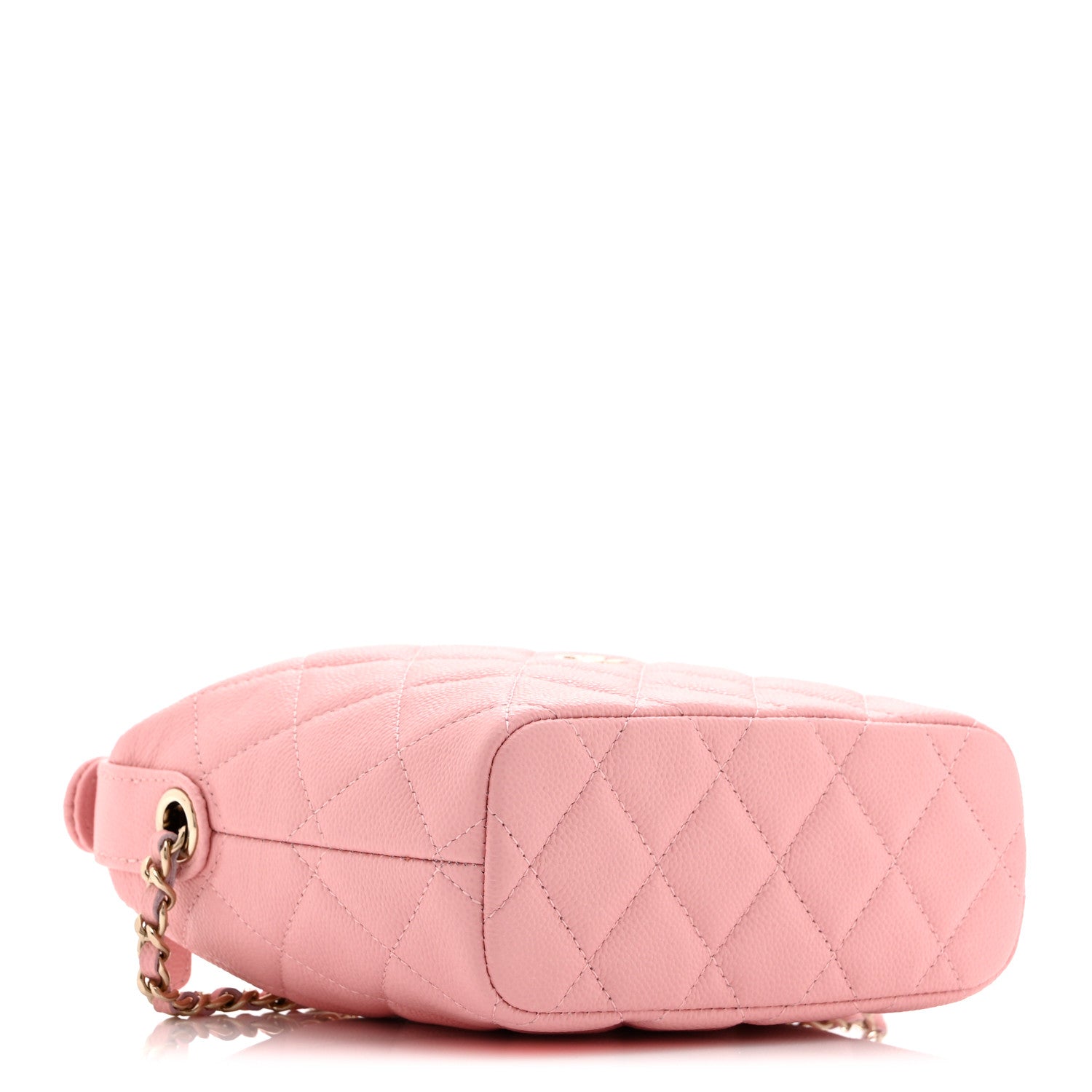 Chanel Pink Quilted Caviar Hobo