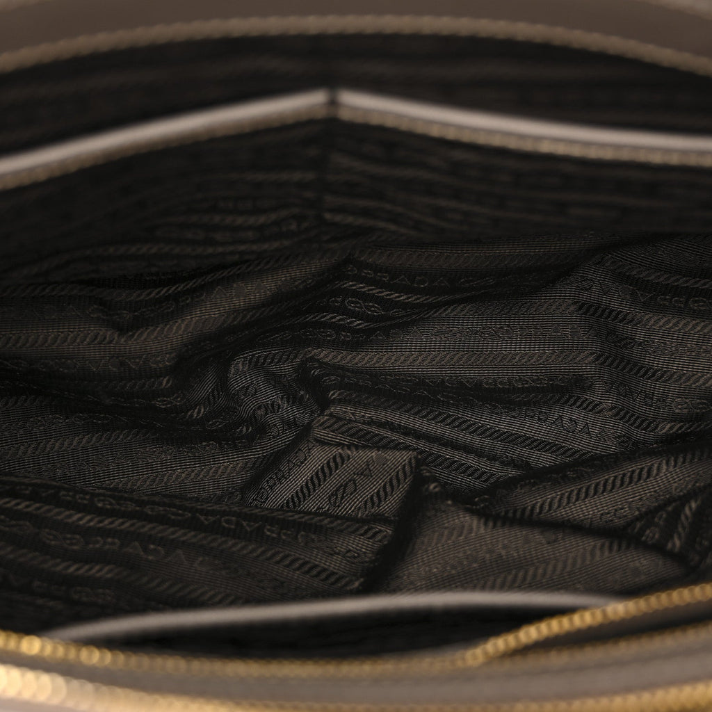 Prada Grey Saffiano Galleria Tote