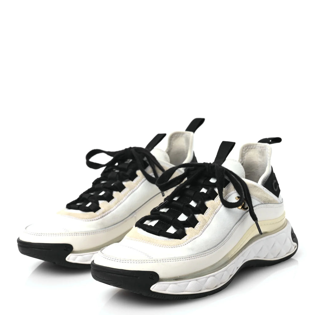 Chanel White Chunky CC Sneakers