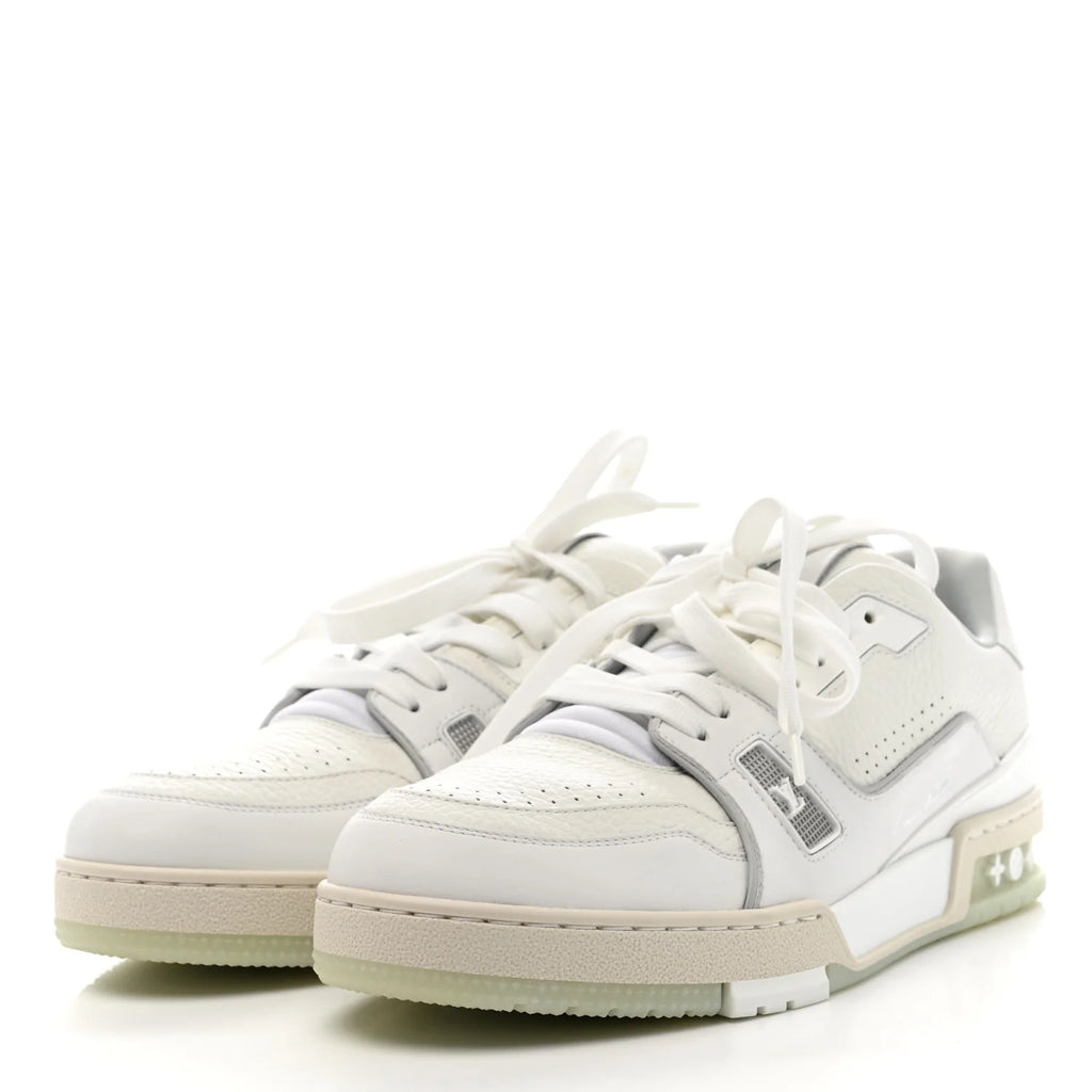Louis Vuitton White Grained Trainer