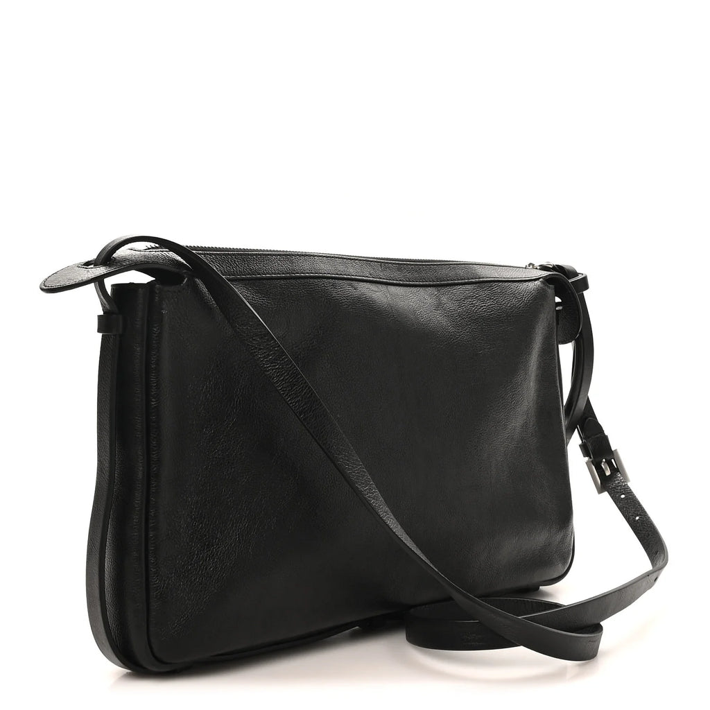 Fendi Black Grained Messenger Bag