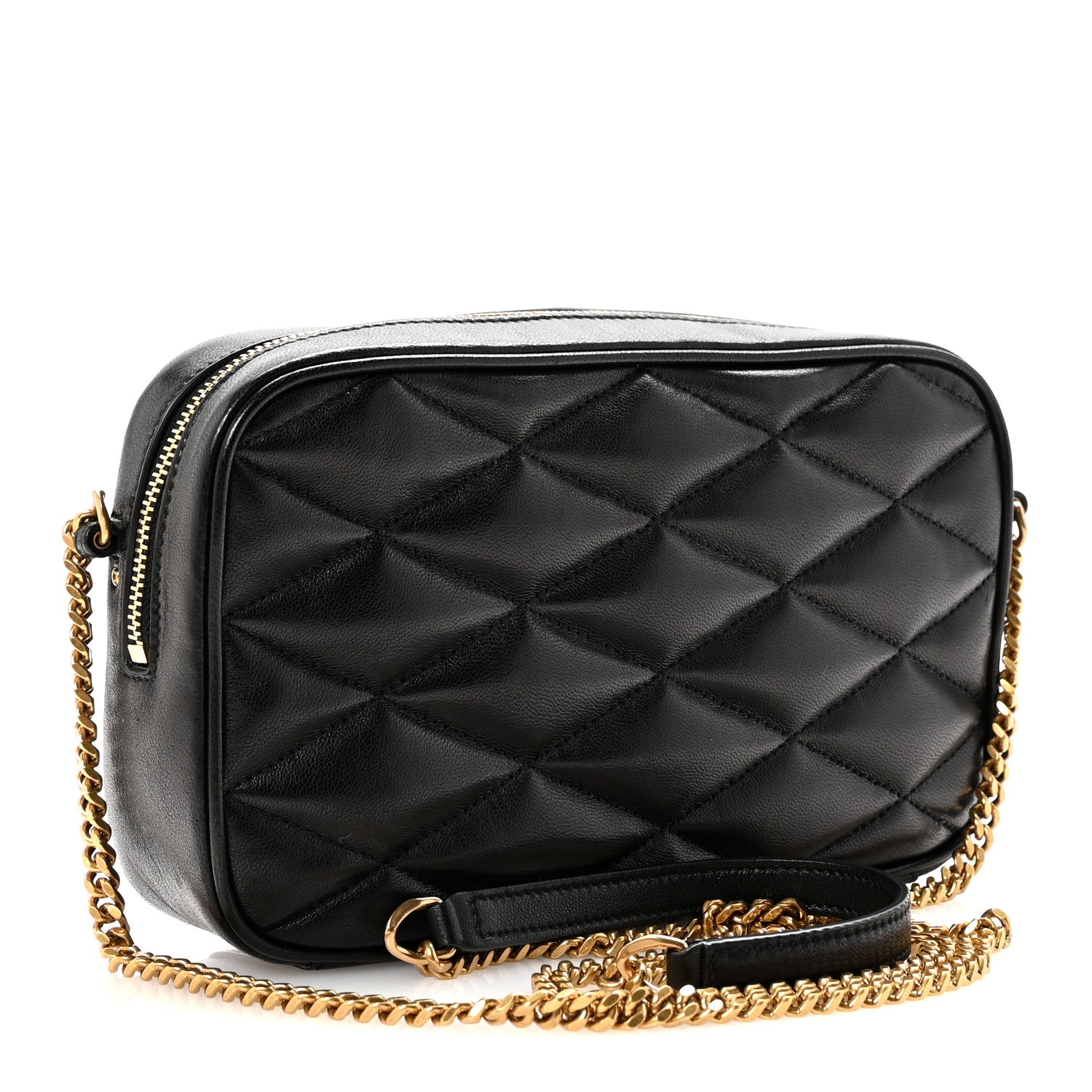 Saint Laurent Black Quilted Crossbody
