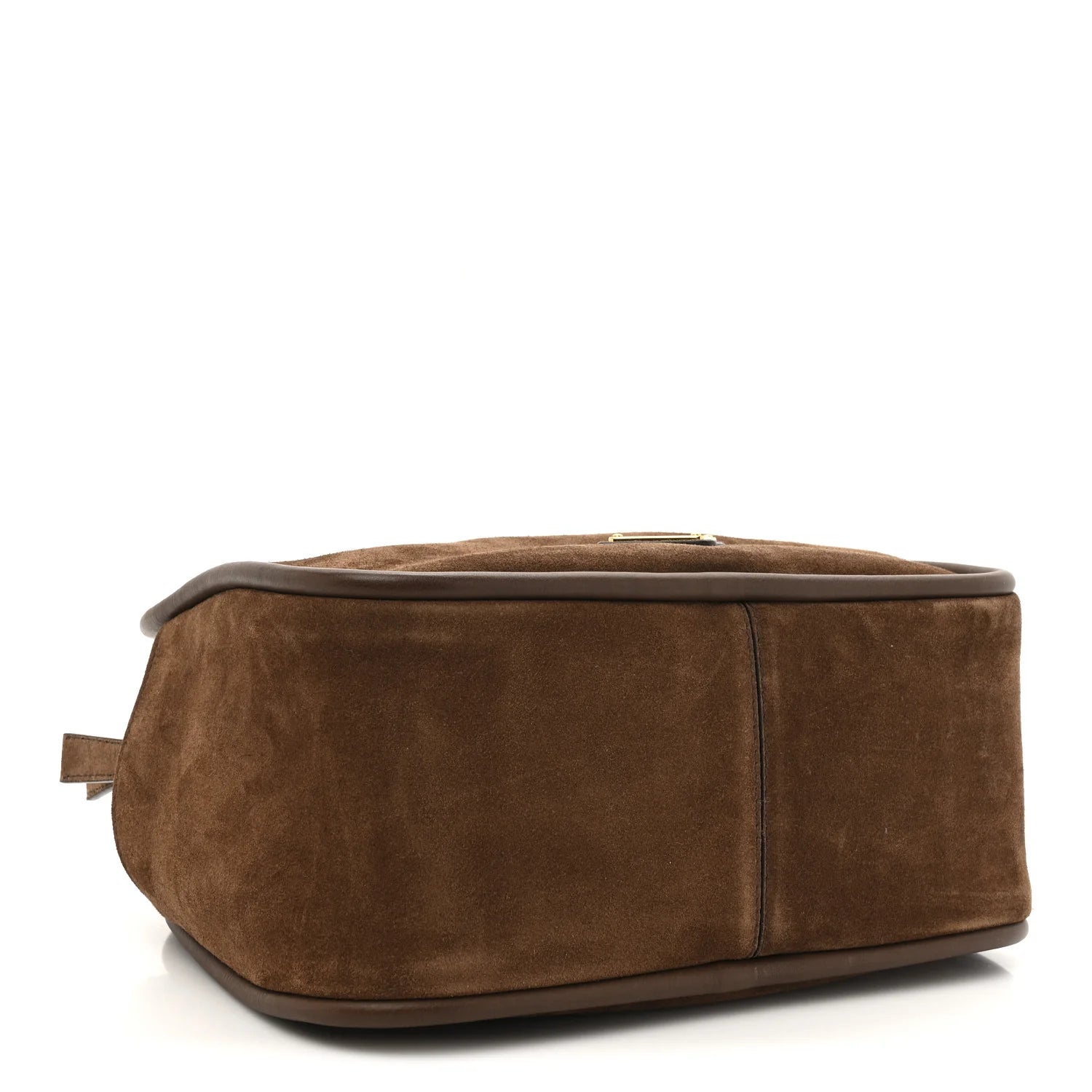 Prada Brown Suede Leather Handbag